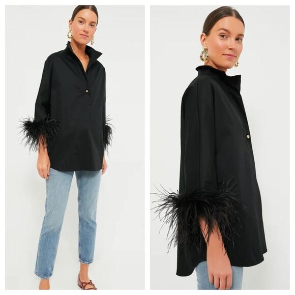 Tuckernuck Tops - Tuckernuck Black Feather Willow Blouse. Size XL. NWT.